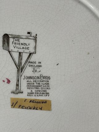 Bandeja J. Bros Friendly Village Porcelana