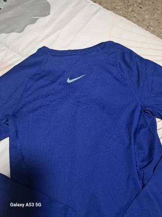 Camiseta Nike Pro Térmica Manga Larga Azul