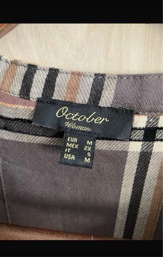 Blusa de cuadros mujer