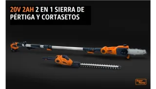 SuperHandy Sierra Poste y Cortasetos 2 en 1