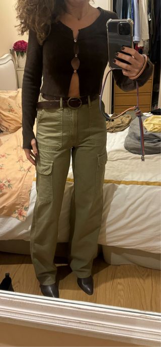 Pantalones cargo verdes