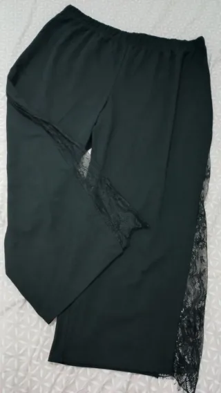 Pantalón negro con encaje talla 5XL
