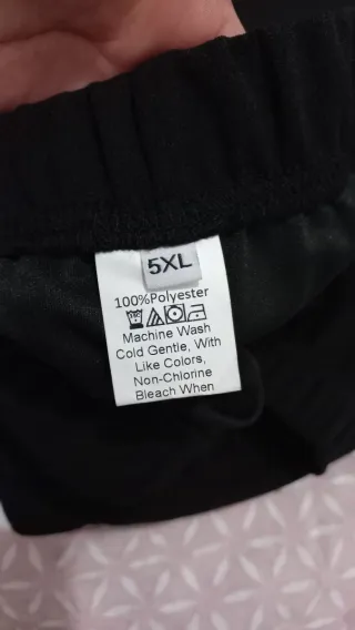 Pantalón negro con encaje talla 5XL