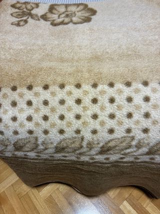 Manta de pelo suave tonos marrones