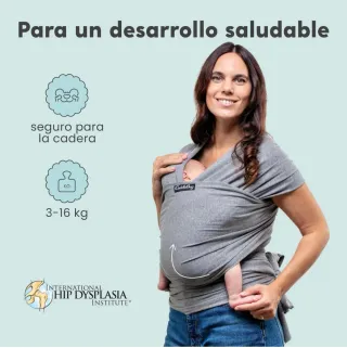 Fular portabebés gris CuddleBug