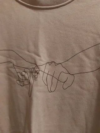 Sudadera Wituka rosa con dibujo