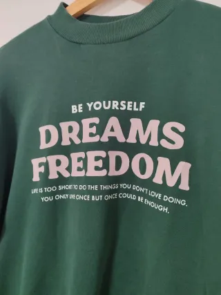 Sudadera verde Dreams Freedom