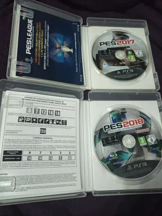 PS3 PES 2018 y 2017