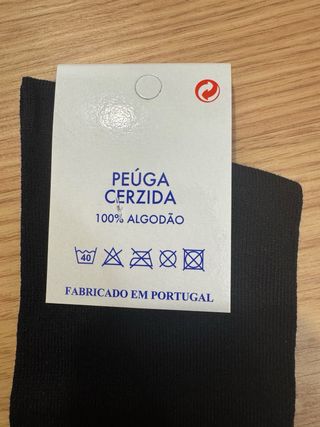 Conjunto de seis meias pretas 9€  tamanho 43-46