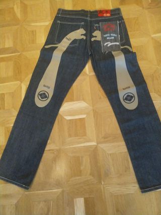 Pantalón vaquero Evisu + Puma