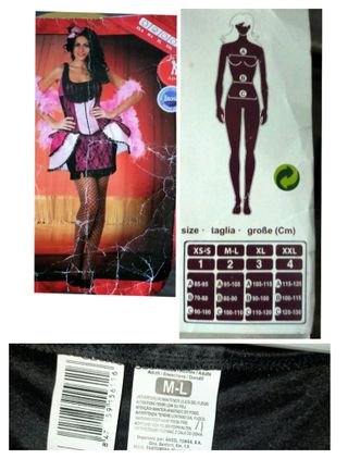 Disfraz Cabaret adulta talla M/L