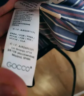 Chaqueta blazer azul Gocco