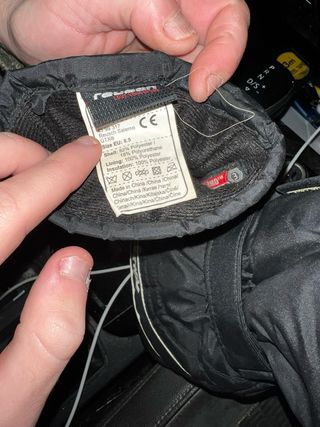 Guantes Reaush Montaña Niño T8.5 Negros