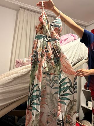 Mono largo estampado floral