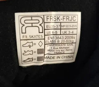 Patines SEBA FR Junior Negro Talla 35-37