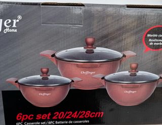 Casseruola Cheffinger in pietra con coperchi