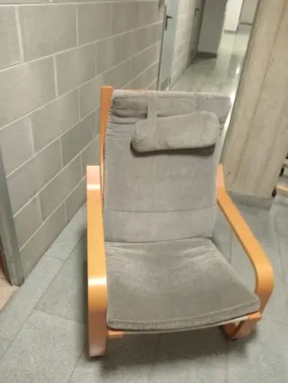 Poltrona Ikea Tessuto Legno