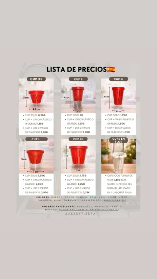 Cups/macetas de autorriego