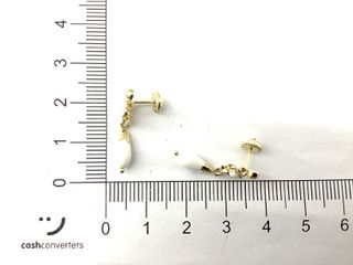 pendientes oro 18k con piedra con cuarzo