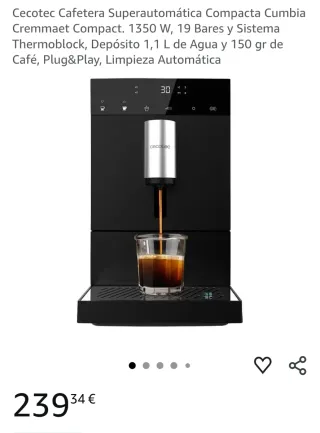 Cafetera Cecotec Cumbia Cremmaet Compact