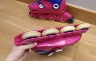 Patines en línea rosas. Talla 30/32