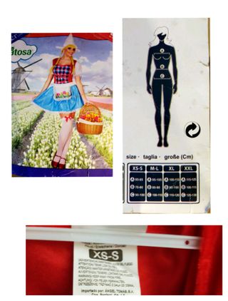 Disfraz Holandesa adulta XS-S