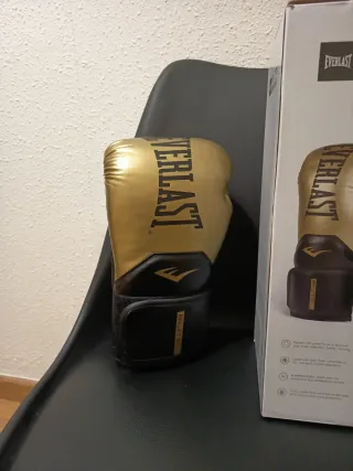 Guantes Boxeo Everlast Elite Dorados