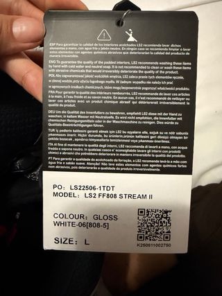 Casco Moto LS2 Nuevo + Funda