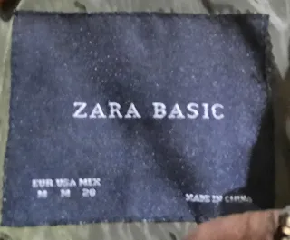 Cazadora Zara Mujer Verde Oliva Talla M