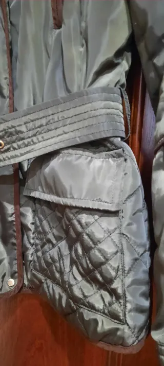 Cazadora Zara Mujer Verde Oliva Talla M