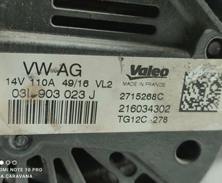 2029658 03l903023j alternador volkswagen golf lim.