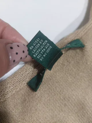 Jersey Ralph Lauren Seda y Cachemira Talla L