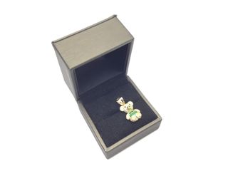 colgante oro 18k con piedra con circonita