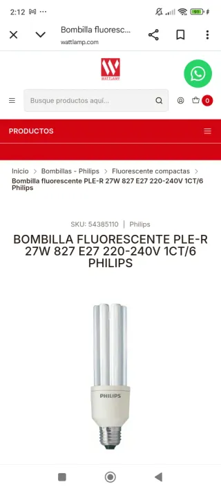 Lámpara Philips MASTER PLE-R 27W E27