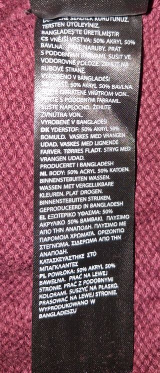 Jersey NA-KD burdeos con cremallera