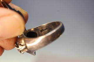 01. Anillo de plata 925 corazón en llamas.