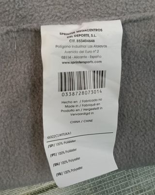 Braga de cuello Harry Potter gris Sprinter