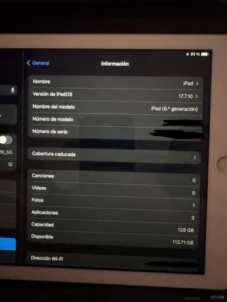 iPad 9.7 del 2018 de 128GB + Teclado y funda