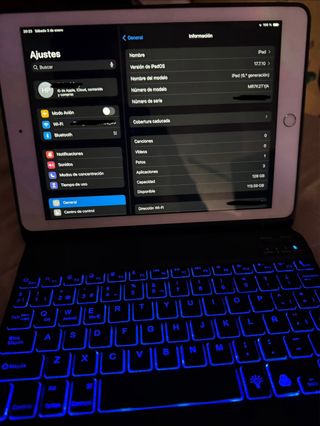 iPad 9.7 del 2018 de 128GB + Teclado y funda