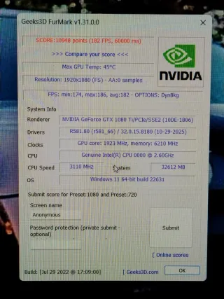 Nvidea gtx MSI armor 1080ti 11gb