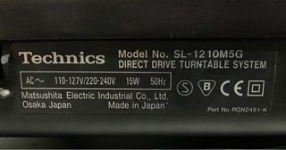 Technics SL-1210 M5G