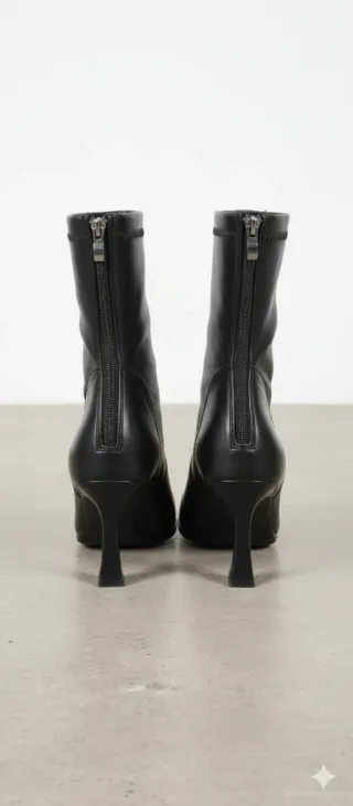 Botines negros tacón