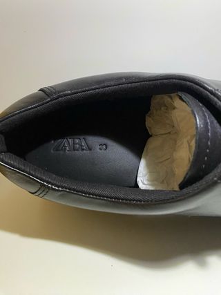 Zapatos Oxford Zara Piel Negro Hombre