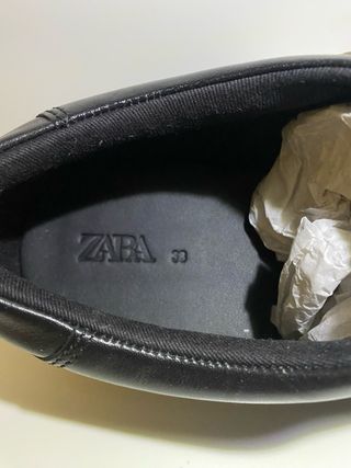 Zapatos Oxford Zara Piel Negro Hombre