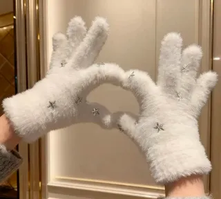 Conjunto Bolso Bandolera y Guantes