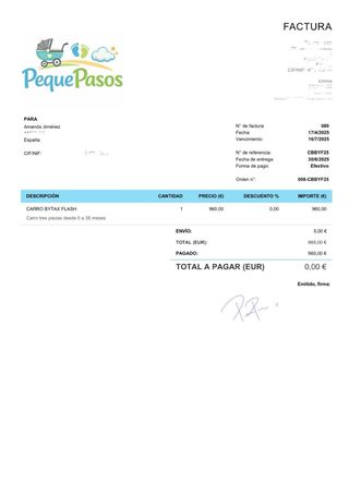 Carro de bebé BYTAX FLASH 3 piezas usado 3 meses