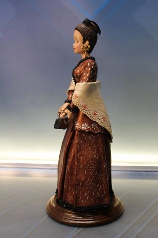 Baturra. Figura de pasta. Traje regional Aragón.