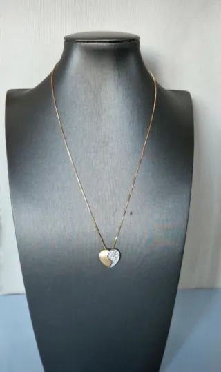 Collana Donna in Argento 925,Oro e Duraliti