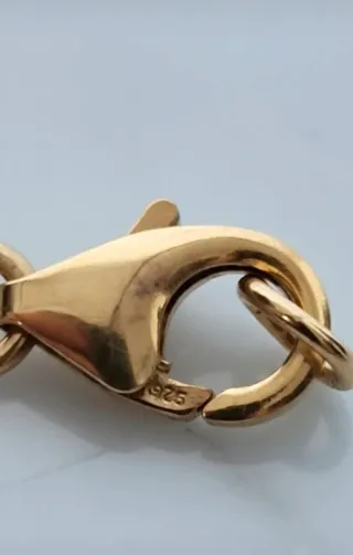 Collana Donna in Argento 925,Oro e Duraliti