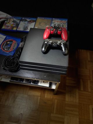 Ps4 Pro 1TB Negra + Juegos y Mandos
